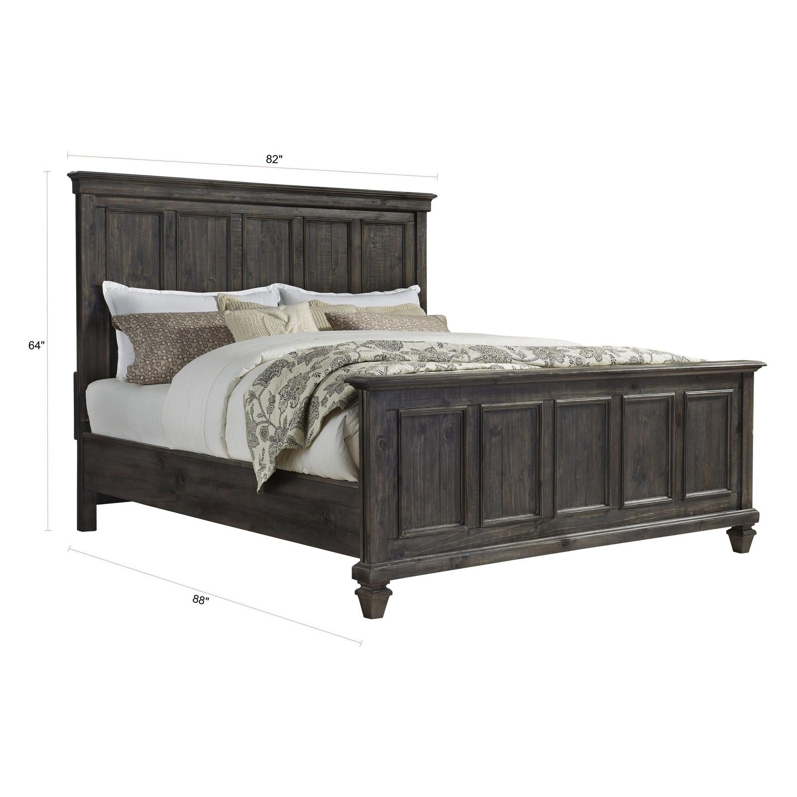 Magnussen Home Calistoga Weathered Charcoal Panel Bed