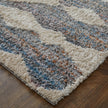Feizy Mynka 39IFF Transitional Diamond in Tan/Ivory/Blue