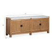 Magnussen Home Plum Creek Sierra Brown Door Console