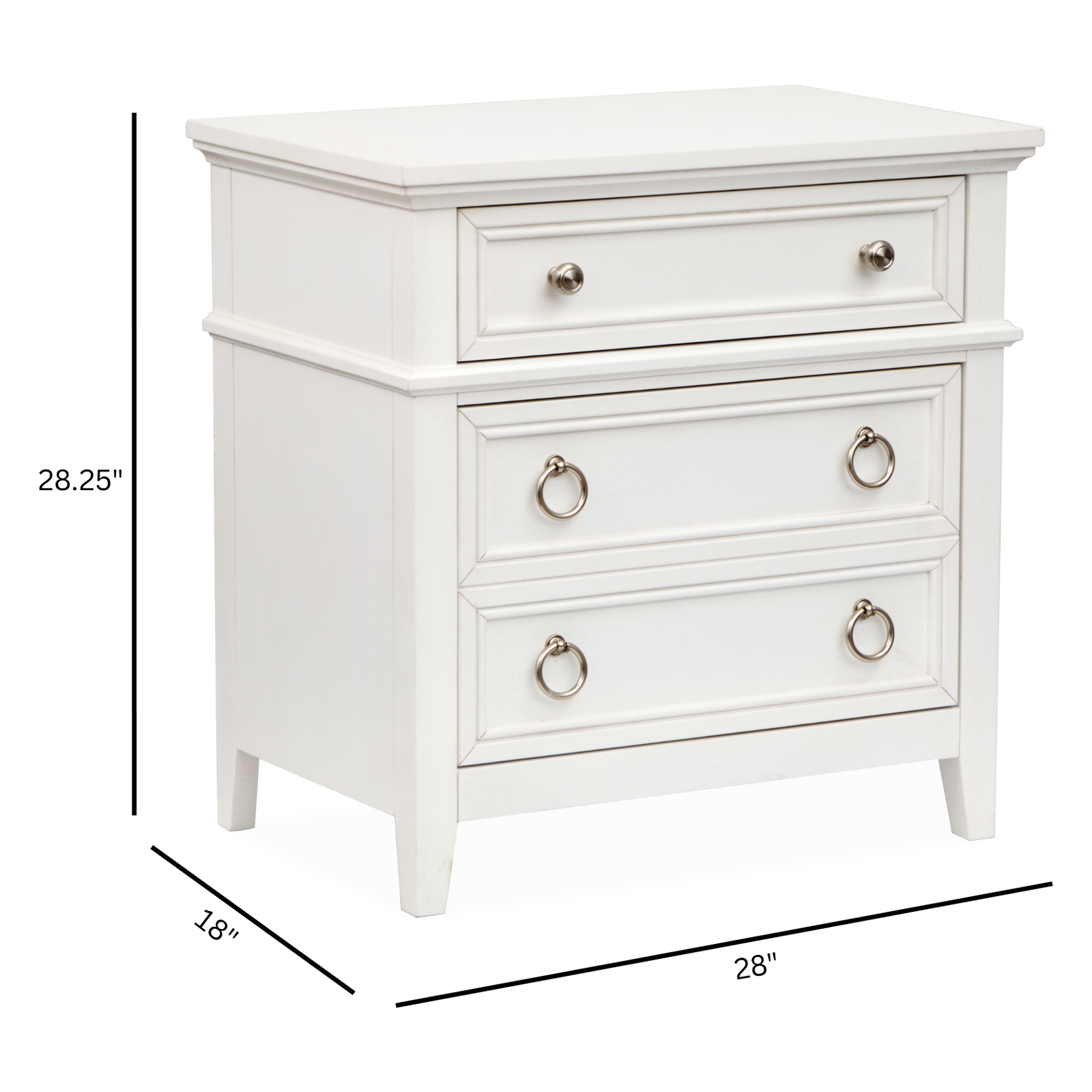 Magnussen Home Juniper Hill Whisper White Drawer Nightstand