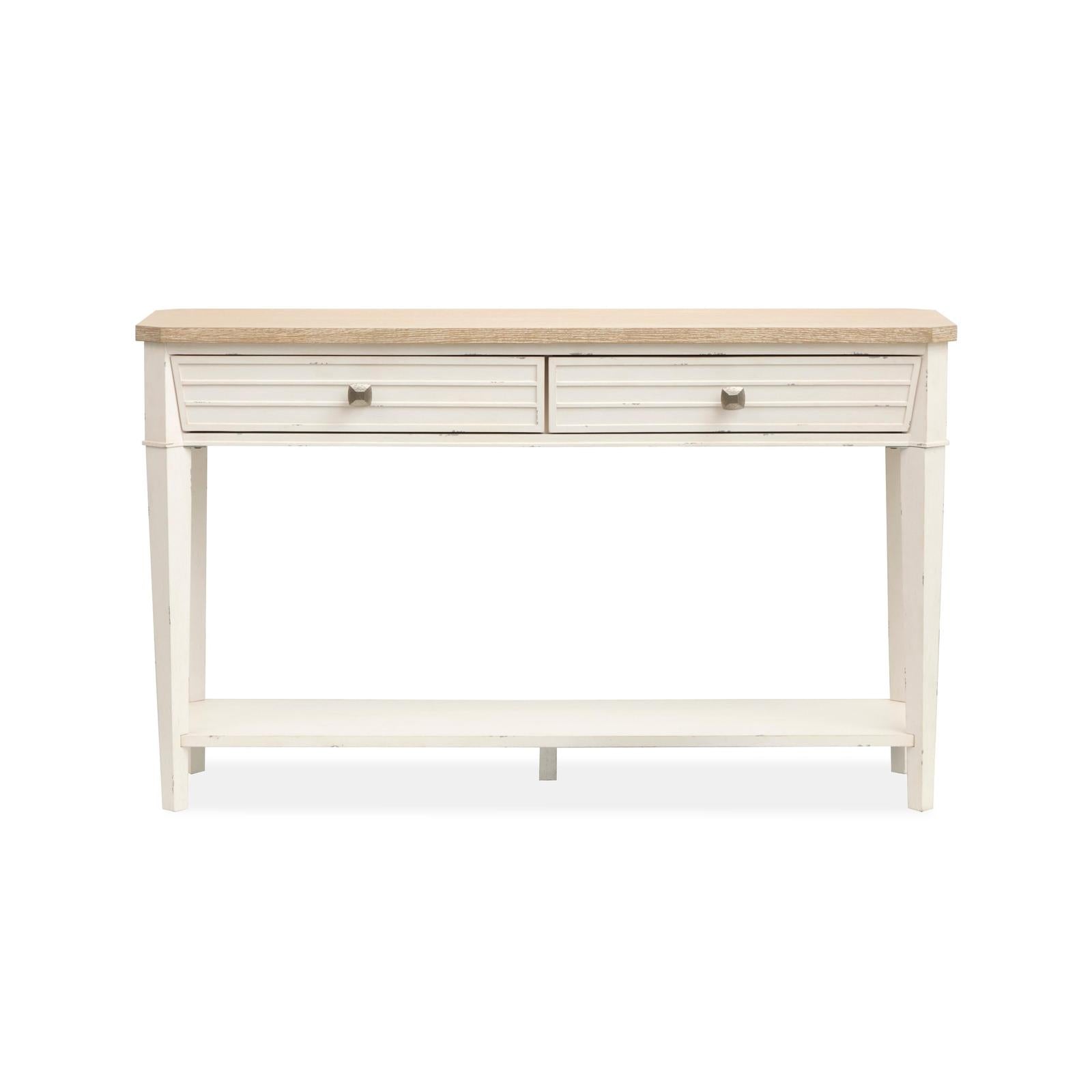 Salt Life Home Echo Isles Sea Pearl and Driftwood Rectangular Sofa Table