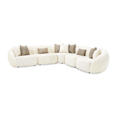 Michael Amini Le Montreaux 5-Piece Modular Sectional - Gardenia