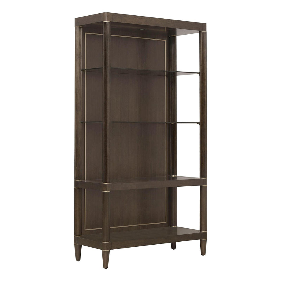 Pulaski Furniture Asher Park Piano Brown Open Shelf Etagere
