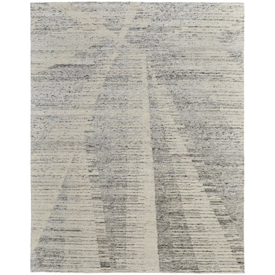 Feizy Brighton 69CHF Modern Abstract in Ivory/Gray