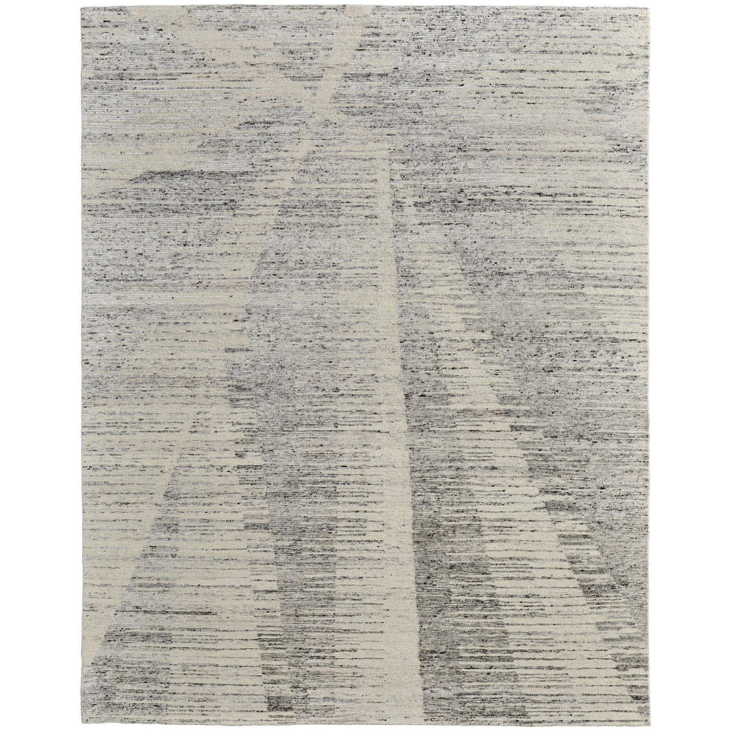 Feizy Brighton 69CHF Modern Abstract in Ivory/Gray