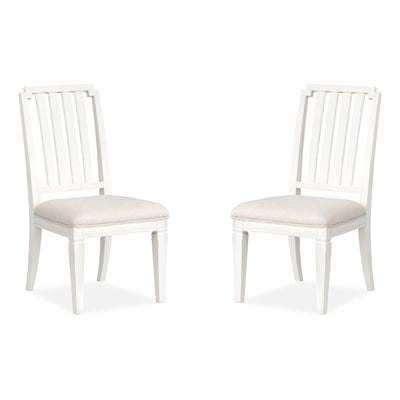Magnussen Home Willowbrook Egg Shell White Side Chair Set of 2