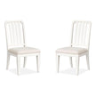 Magnussen Home Willowbrook Egg Shell White Side Chair Set of 2