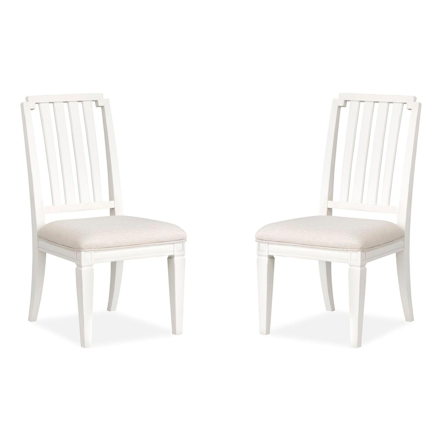 Magnussen Home Willowbrook Egg Shell White Side Chair Set of 2
