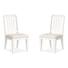 Magnussen Home Willowbrook Egg Shell White Side Chair Set of 2