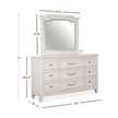 Magnussen Home Willowbrook Egg Shell White Drawer Dresser