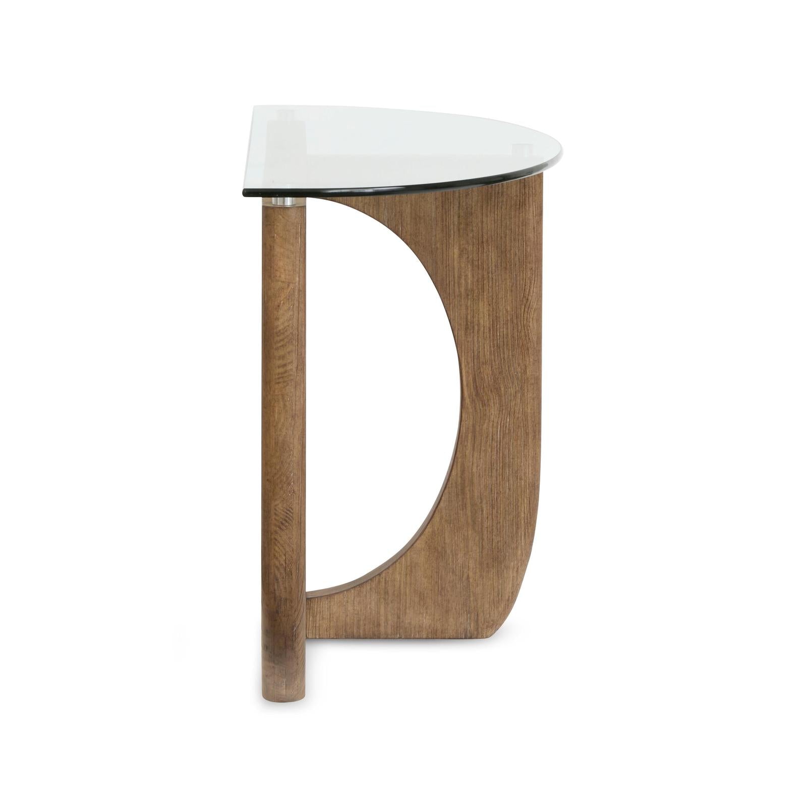 Magnussen Home Lainey Almond Demilune Sofa Table