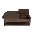 Magnussen Home Hallie Milk Chocolate & Dark Chocolate Lift Top Storage Cocktail Table With Casters