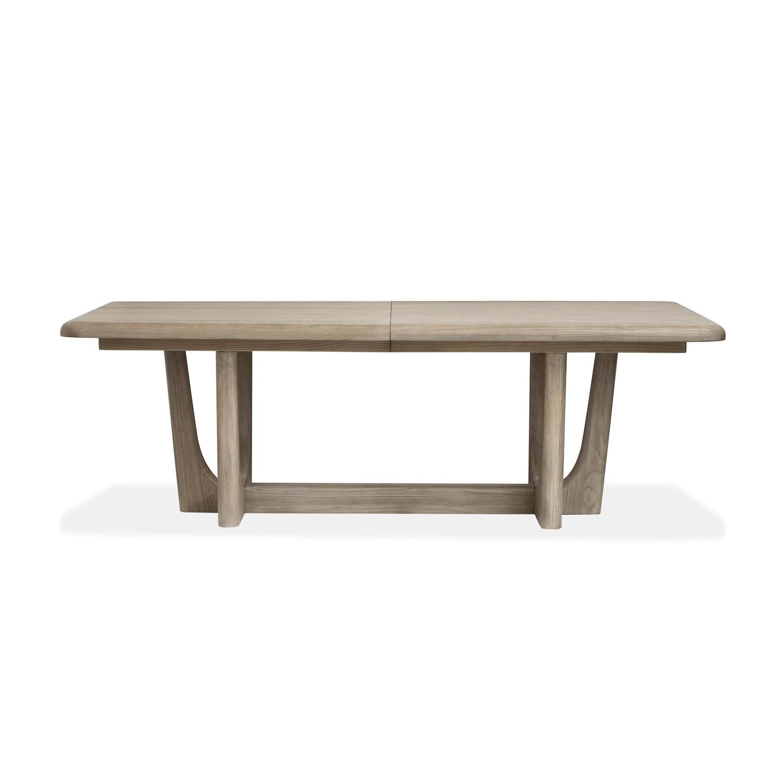 Magnussen Home Braelyn Dorian Grey Extendable Trestle Dining Table