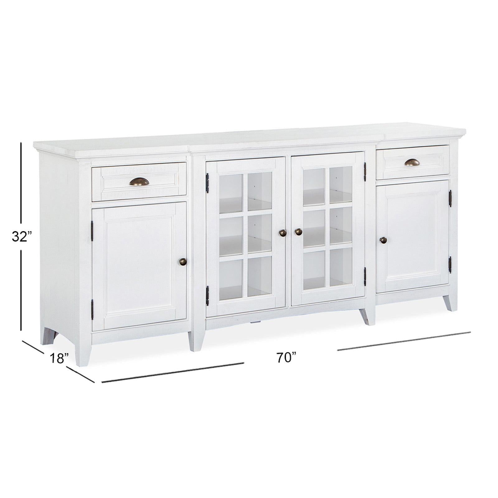 Magnussen Home Heron Cove Chalk White Console