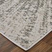 Feizy Micah 39LTF Modern Abstract Rug in Ivory/Gray/Blue