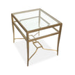 Magnussen Home Lorena Burnished Brass Rectangular End Table