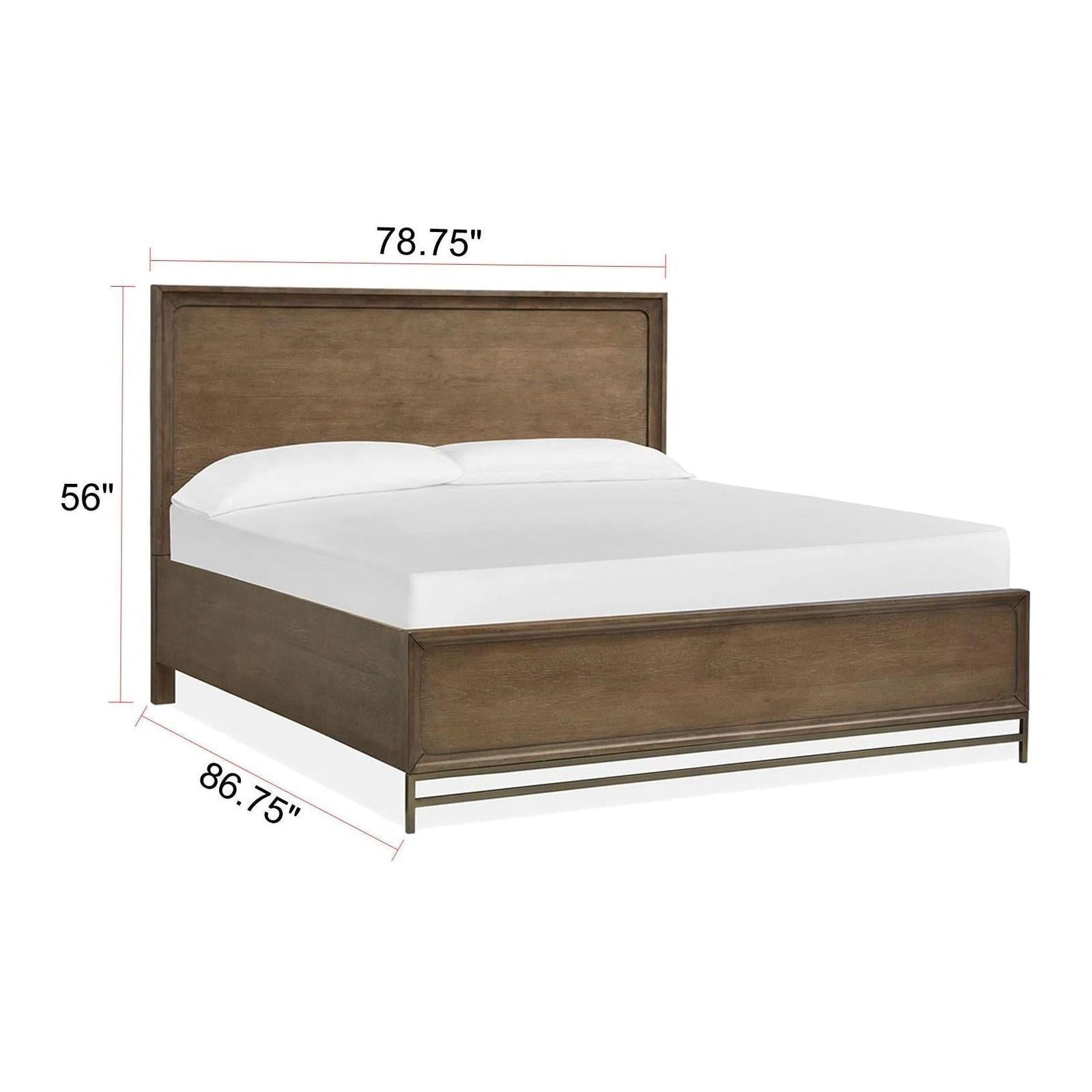 Magnussen Home Lindon Belgian Wheat & Coffee Bean Bed