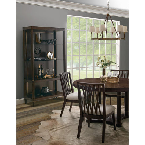Pulaski Furniture Asher Park Piano Brown Open Shelf Etagere
