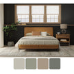 Feizy Eden 39QWF Modern Abstract Rug in Ivory/Gray/Green