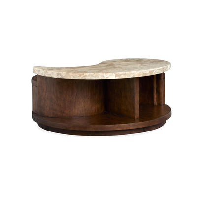 Magnussen Home Mcpherson Burnt Umber Round Cocktail Table With Casters