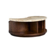 Magnussen Home Mcpherson Burnt Umber Round Cocktail Table With Casters