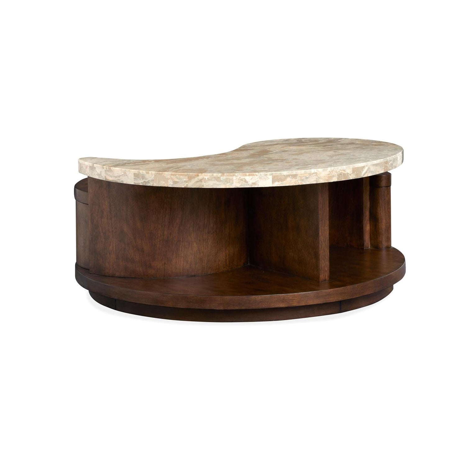 Magnussen Home Mcpherson Burnt Umber Round Cocktail Table With Casters