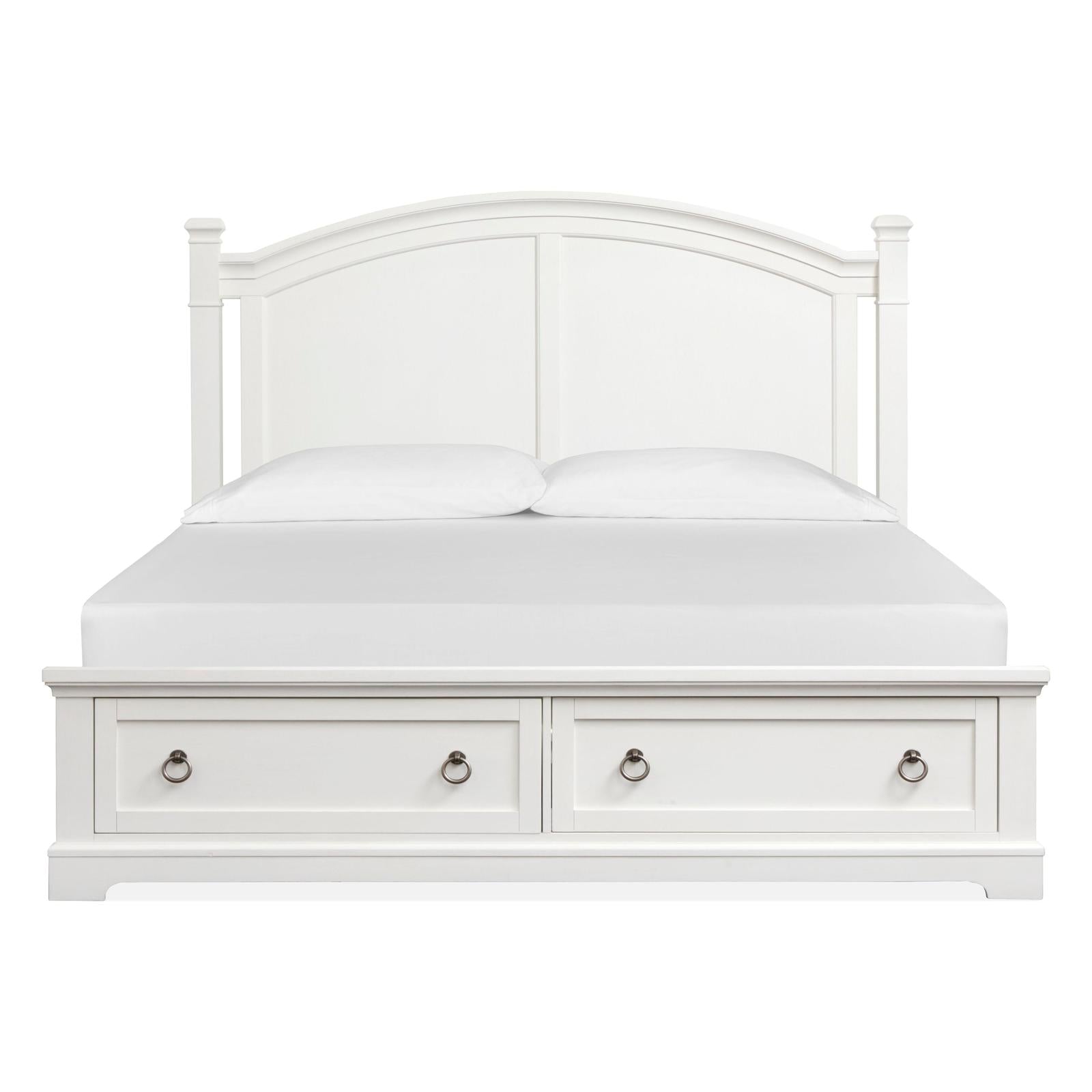 Magnussen Home Kingston Whisper White & Cerused Nutmeg Bed