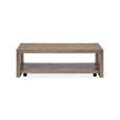 Magnussen Home Conway Spiced Brown Rectangular Cocktail Table With Casters