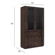 Pulaski Furniture Modern Mosaic Brown China