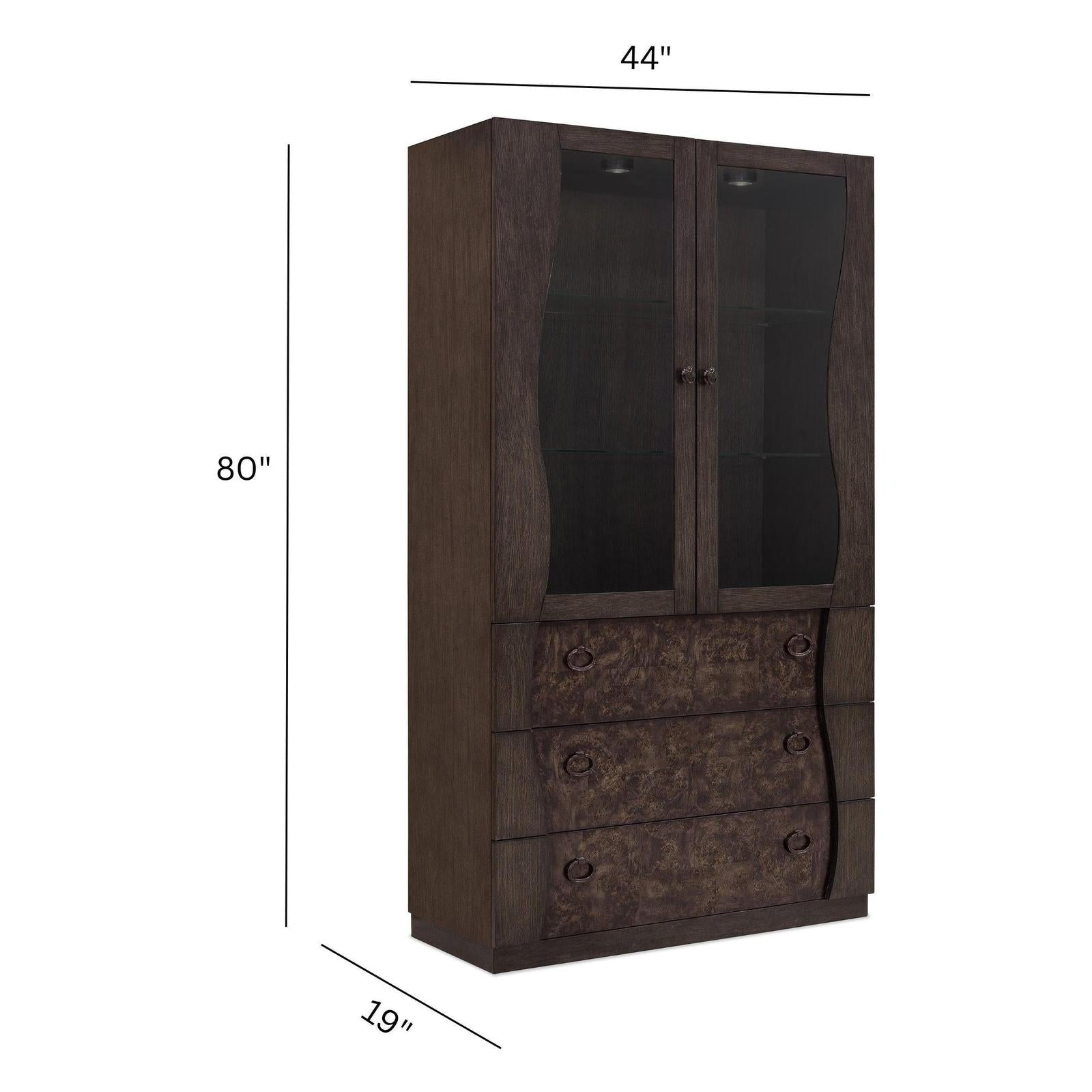 Pulaski Furniture Modern Mosaic Brown China
