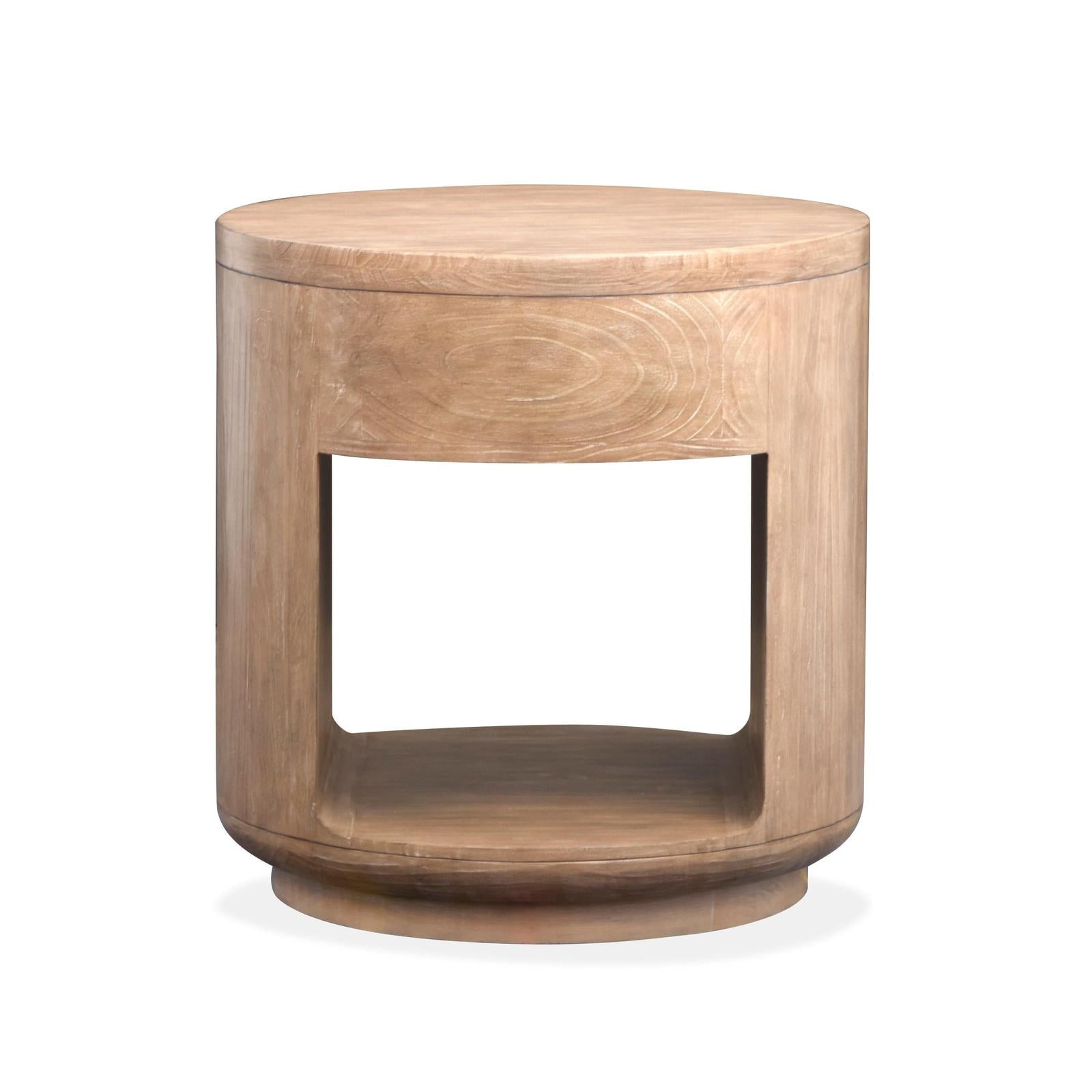Magnussen Home Sanford Chateau Brown Round End Table