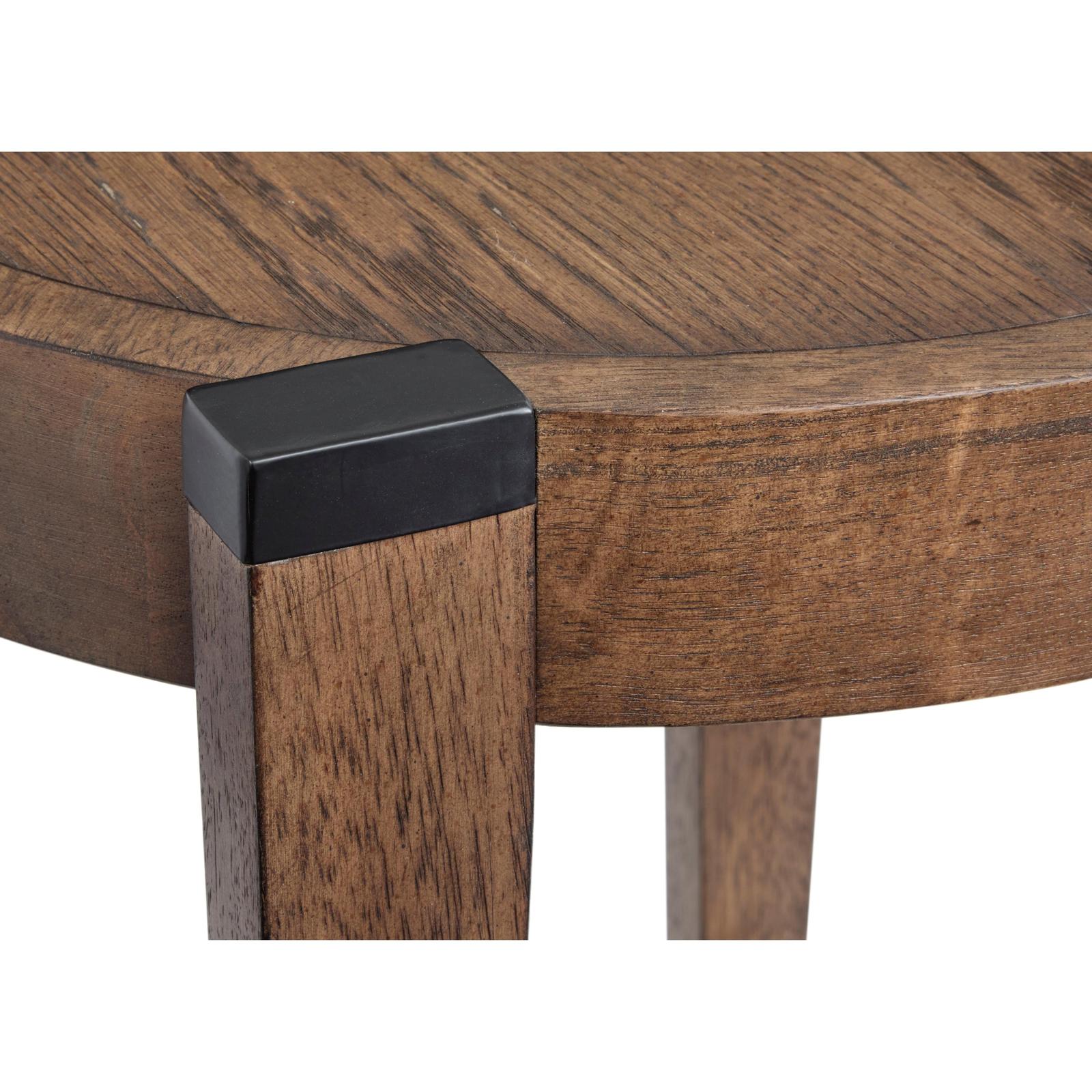 Magnussen Home Kaysen Wallaby And Matte Black End Table
