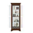 Pulaski Furniture PFC Curios Mirrored 5 Shelf Gallery Curio Cabinet