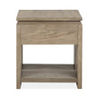 Magnussen Home Conrad Stone Harbor Grey Rectangular End Table