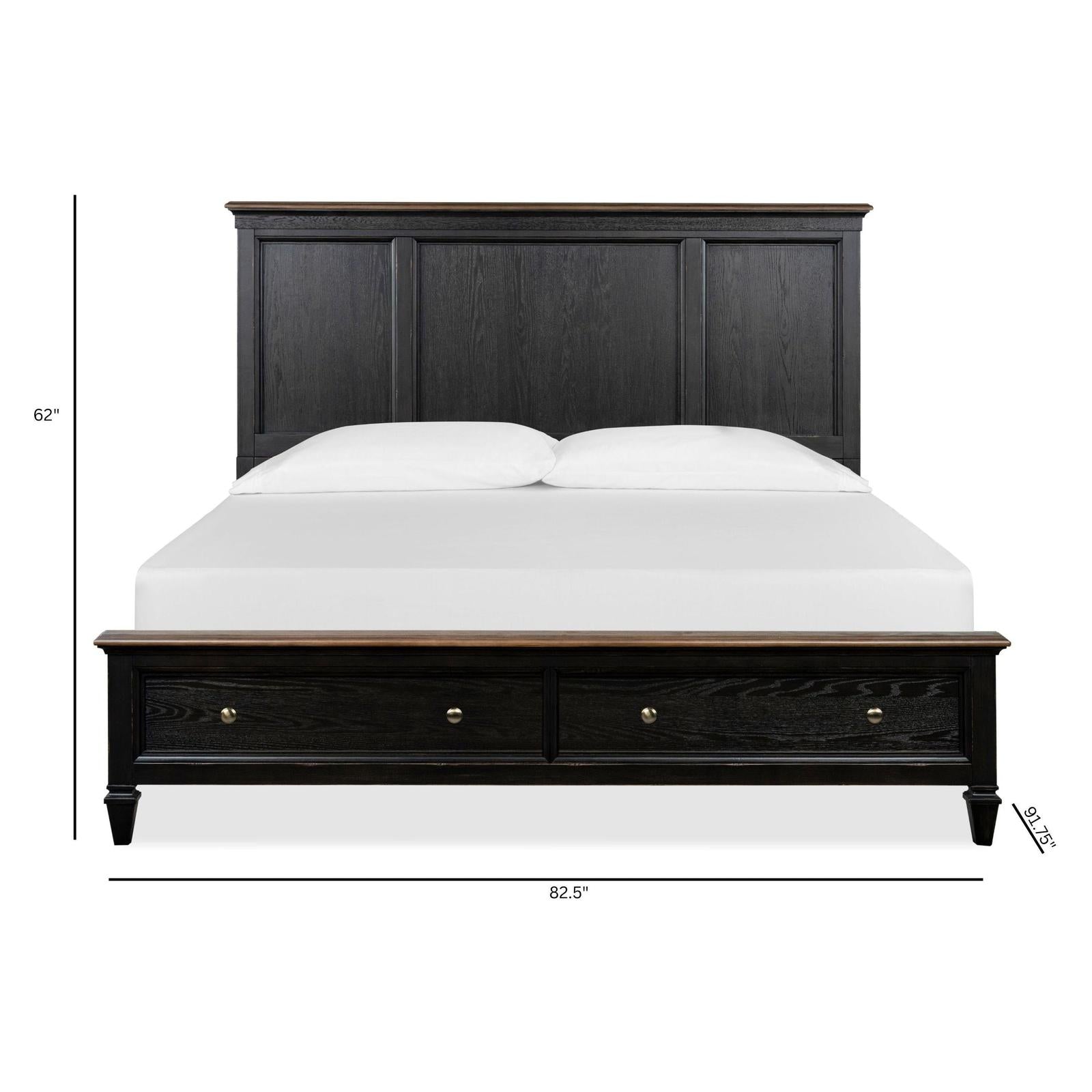 Magnussen Home Surrey Brown Panel Storage Bed