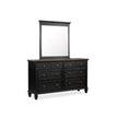 Magnussen Home Surrey Brown Double Drawer Dresser With Portrait Mirror