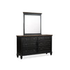 Magnussen Home Surrey Brown Double Drawer Dresser With Portrait Mirror