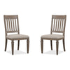 Magnussen Home Lancaster Dovetail Grey Upholstered Side Chair Set of 2