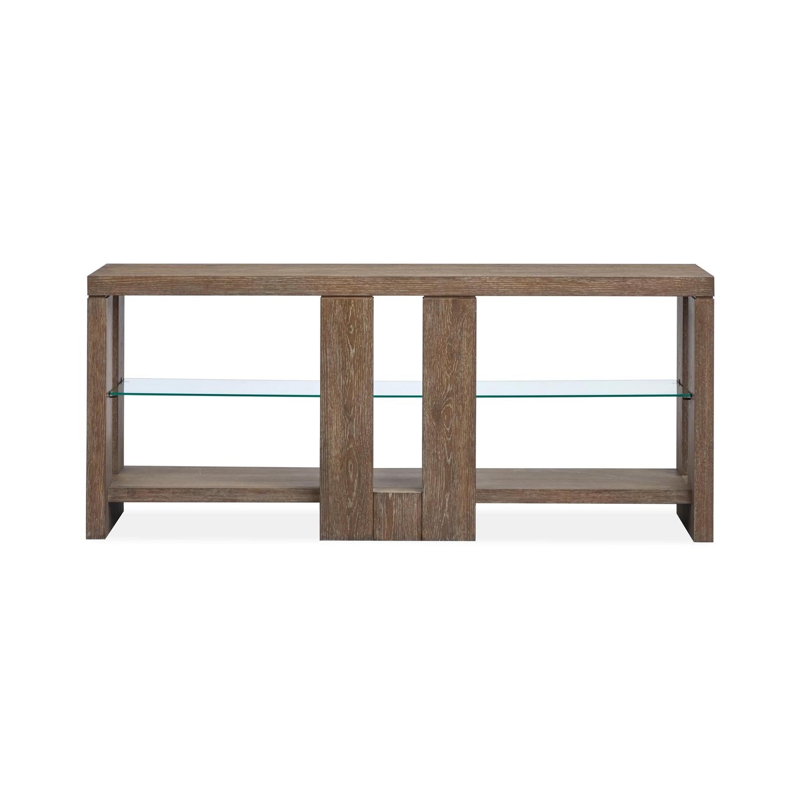 Magnussen Home Conway Spiced Brown Console Sofa Table