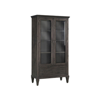 Magnussen Home Sutton Place Weathered Charcoal Door Bookcase