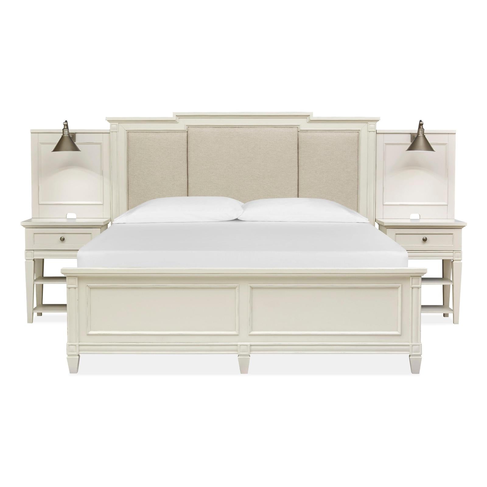 Magnussen Home Willowbrook Egg Shell White Bed