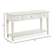 Magnussen Home Newport Alabaster Rectangular Sofa Table
