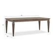 Magnussen Home Lancaster Dovetail Grey Extendable Rectangular Dining Table