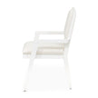 Michael Amini Palm Gate Arm Chair - Cloud White - Set of 2