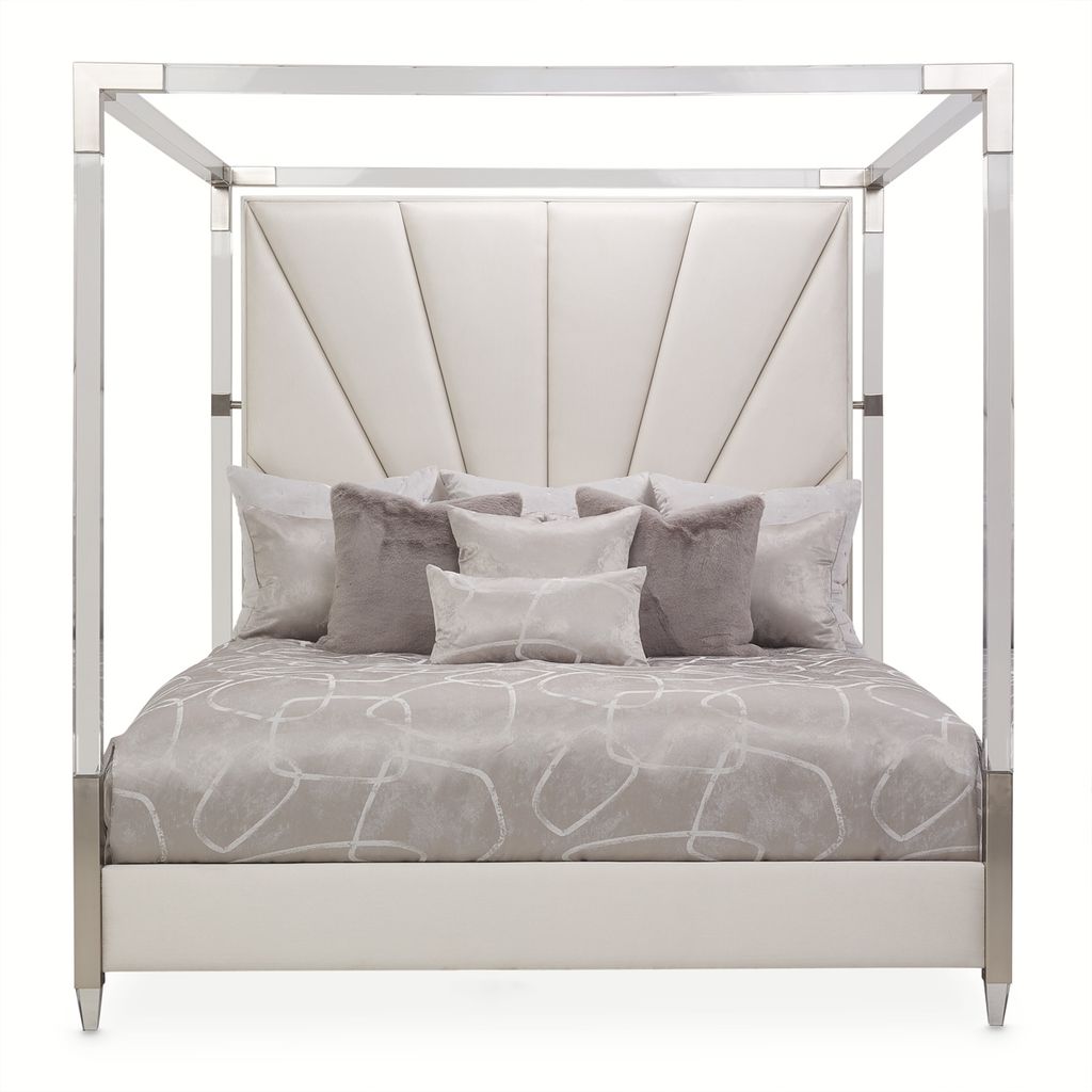 Michael Amini Penthouse Bed - Ash Gray
