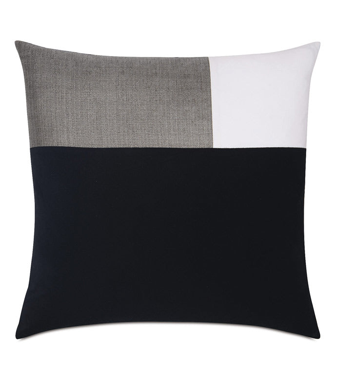 Eastern Accents Zac Monochromatic Colorblock Decorative Pillow