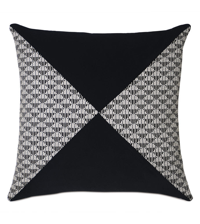 Eastern Accents Zac Black and Gray Decorative Pillow
