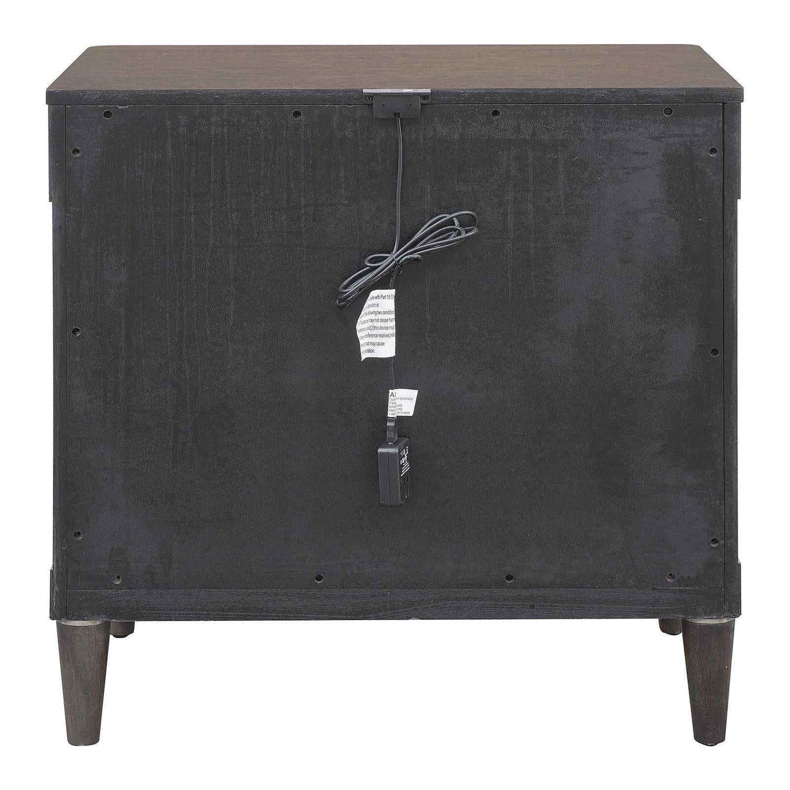 Pulaski Furniture Asher Park Piano Brown 3 Drawer Nightstand