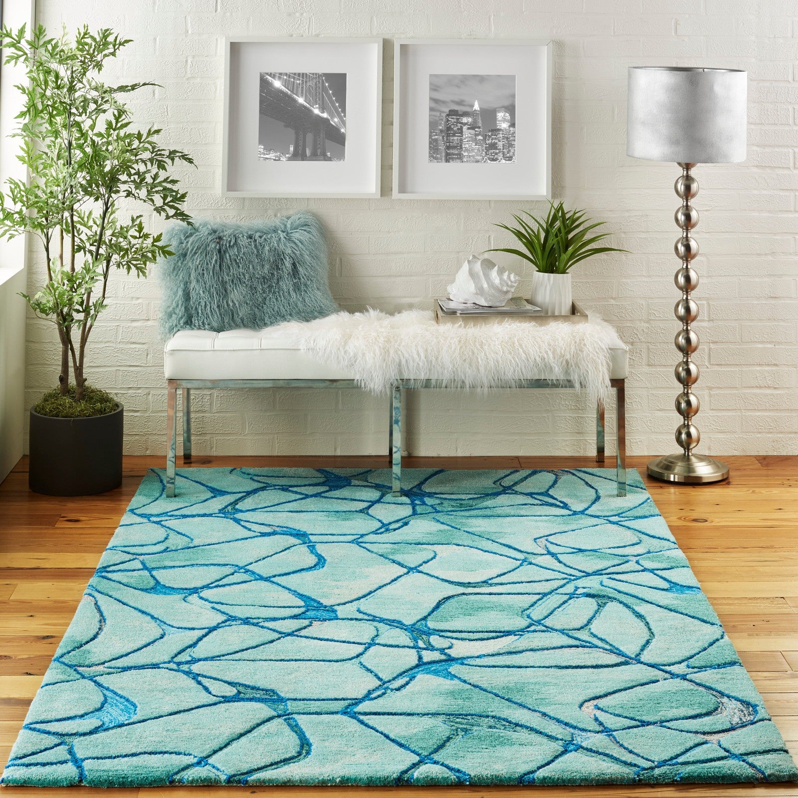 Nourison Symmetry SMM05 Modern Indoor Rug