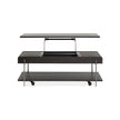 Magnussen Home Spencer Dark Briarsmoke Lift Top Storage Cocktail Table With Casters